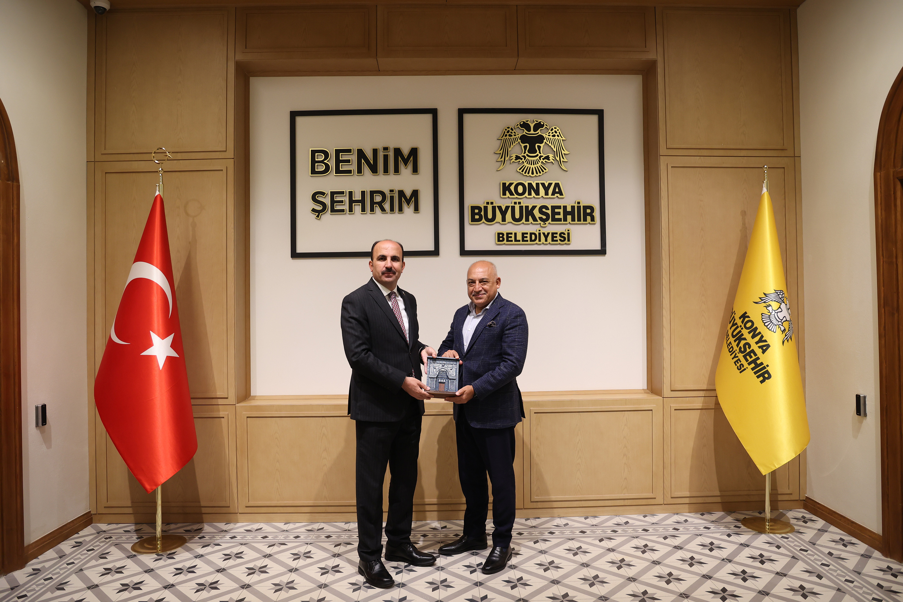 TFF BAŞKANI BÜYÜKEKŞİ BAŞKAN ALTAY’I ZİYARET ETTİ