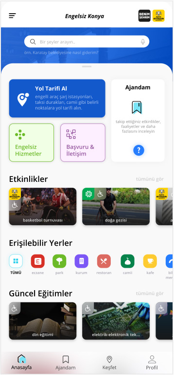 ENGELSİZ KONYA MOBİL UYGULAMASI
