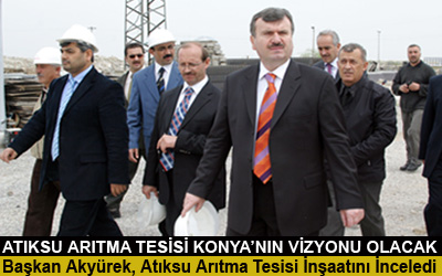Başkan Akyürek, Atıksu Arıtma Tesisi İnşaatını İnceledi