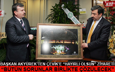 Başkan Akyürek AK Parti'nin Yeni Yönetimini Ziyaret Etti