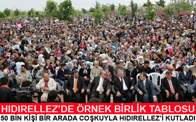 50 Bin Kişi Bir Arada Hıdırellez''i Kutladı