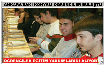 Ankara'daki Konyalı Öğrenciler Eğitim Yardımlarını Alıyor