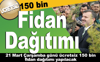 Büyükşehir'den Ücretsiz 150 Bin Fidan