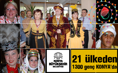 21 Ülkeden 1300 Genç Konya'da