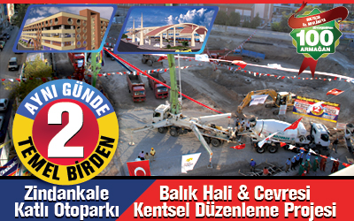 Zindankale Katlıotoparkı ve Balık Hali Temel Atma Töreni