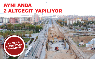 Selçuklu Ve Otogar Üstgeçitlerinde Çalışmalar Sürüyor