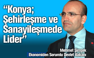 Ekonomiden Sorumlu Devlet Bakanı Mehmet Şimşek büyükşehir Belediyesi''nde