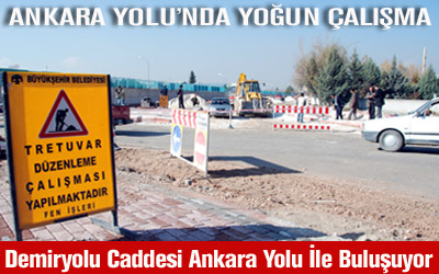 Demiryolu Caddesi Ankara Yolu İle Buluşuyor