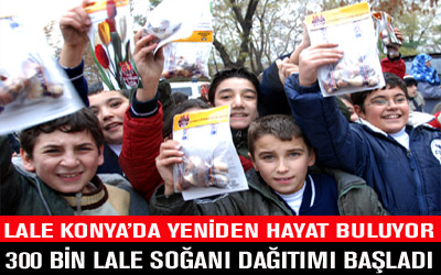 300 Bin Lale Soğanı Dağıtımı Başlattı