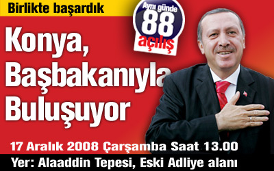 Konya, Başbakan Erdoğan İle Buluşuyor