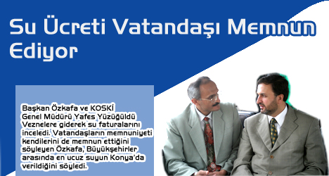 Su Ücreti Vatandaşı Memnun Ediyor