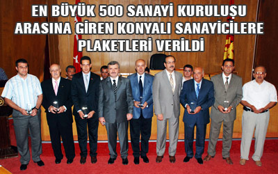Büyükşehir Belediye Meclisi Başarılı Sanayicileri Ödüllendirdi