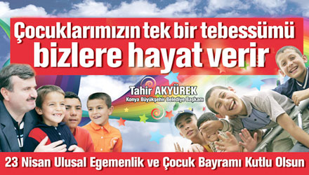 Başkan Akyürek'in 23 Nisan Mesajı