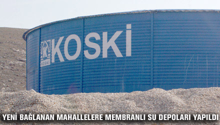 Yeni Bağlanan Mahallelere Membranlı Su Depoları Yapıldı