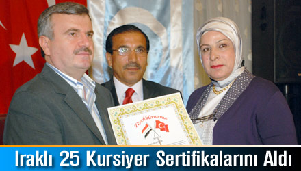 Iraklı 25 Kursiyer Sertifikalarını Aldı