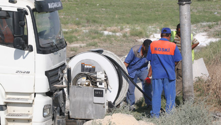 Kanalizasyon Şebeke Temizliği Uygulaması Devam Ediyor