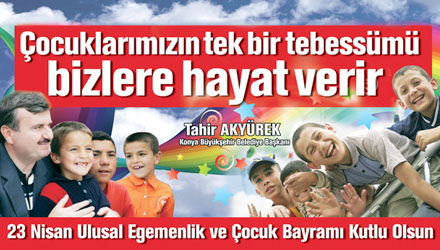 Başkan Akyürek'in 23 Nisan Mesajı