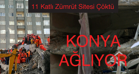Konya Ağlıyor : Zümrüt Sitesi Çöktü