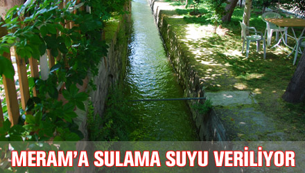 Meram'a Sulama Suyu Veriliyor