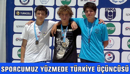 Sporcumuz Yüzmede Türkiye Üçüncüsü Oldu