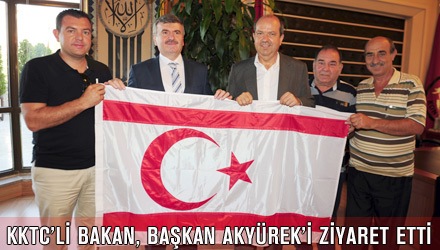 KKTC Maliye Bakanı Tatar, Başkan Akyürek'i Ziyaret Etti