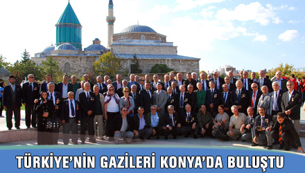 Türkiye'nin Gazileri Konya'da Buluştu
