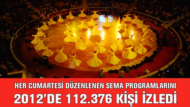 2012'de 112.376 Kişi Cumartesi Akşamları Sema İzledi