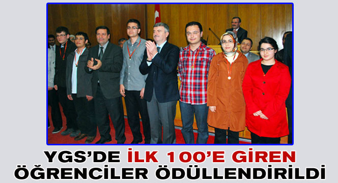 YGS'de İlk 100'e Giren Öğrenciler Ödüllendirildi