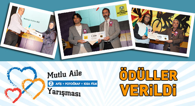 'Mutlu Aile' Yarışmasında Dereceye Girenler Ödüllendirildi