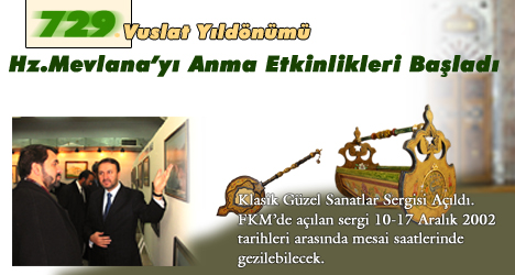 729.Vuslat Yıldönünümü Törenleri Başladı