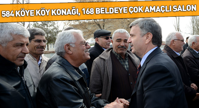 584 Köye Köy Konağı, 168 Beldeye Çok Amaçlı Salon