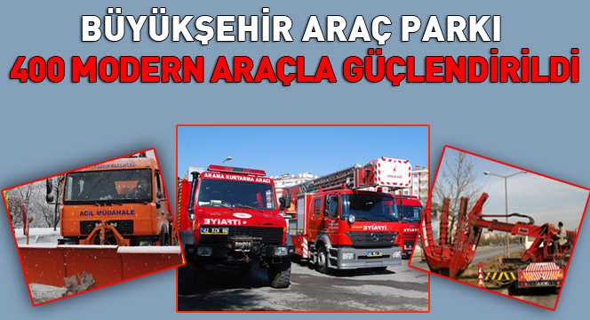 Araç Parkı 400 Modern Araçla Güçlendirildi