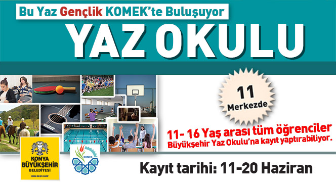 KOMEK Yaz Okulu Kayıtları 20 Haziran'a Kadar Devam Edecek