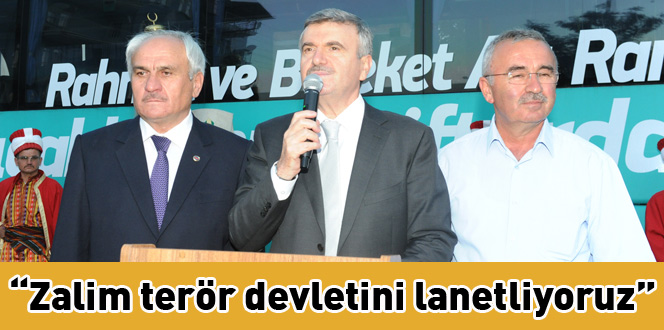 'Zalim terör devletini lanetliyoruz'
