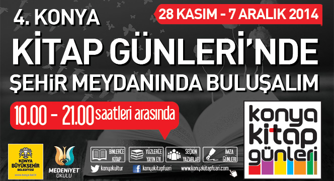 Konya Kitap Günleri Şehir Meydanı'nda Başlıyor