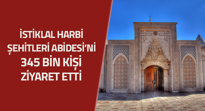 İstiklal Harbi Şehitleri Abidesi'ni 345 Bin Kişi Ziyaret Etti