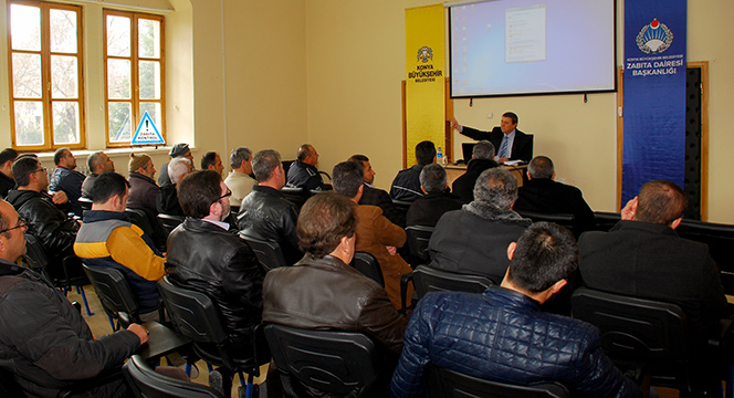 Zabıta'dan Minibüs Şoförlerine Eğitim Semineri 