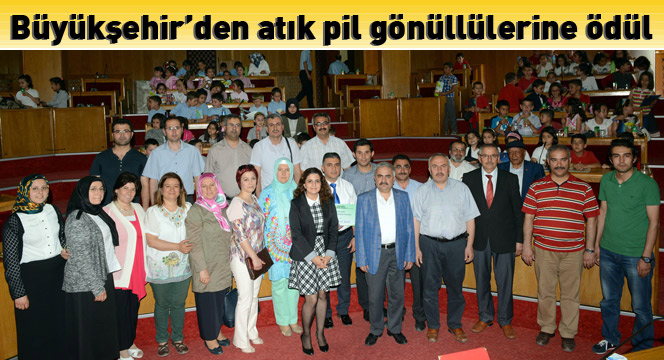 Büyükşehir'den Atık Pil Gönüllülerine Ödül