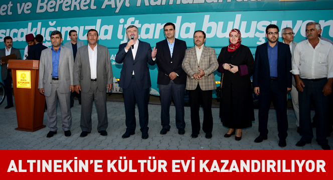 Altınekin'e Kültür Evi Kazandırılıyor