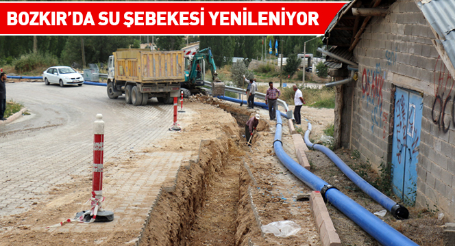 Bozkır'da Su Şebekesi Yenileniyor
