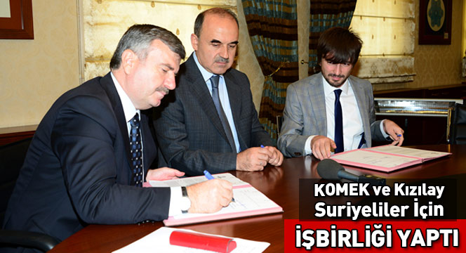KOMEK ve Kızılay Suriyeliler İçin İşbirliği Yaptı
