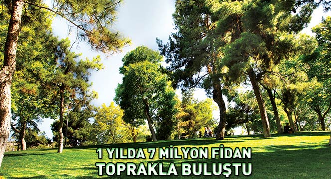 1 Yılda 7 Milyon Fidan Toprakla Buluştu