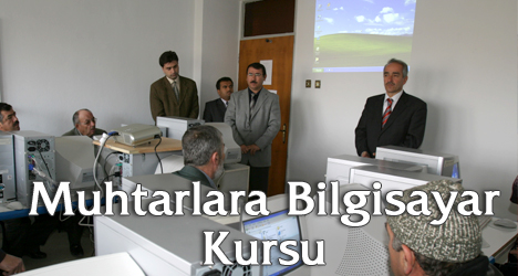 Muhtarlara Bilgisayar Kursu