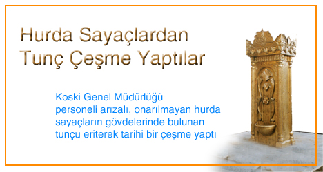 Hurda Su Sayaçlarında Muhteşem Tunç Çeşme