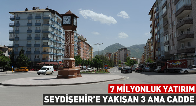 Seydişehir'e Yakışan 3 Ana Caddeye 7 Milyonluk Yatırım