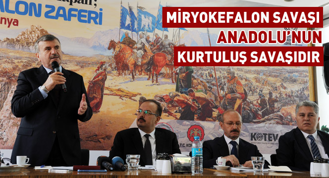 Miryokefalon Savaşı Anadolu'nun Kurtuluş Savaşıdır