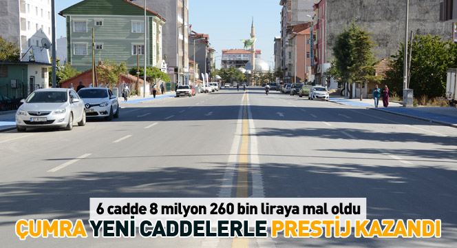 Büyükşehir'den Çumra'ya 8 Milyonluk Prestij Caddeler