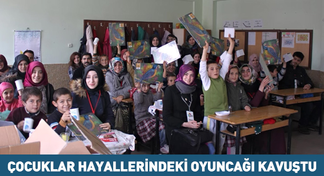 Çocuklar Hayallerindeki Oyuncağa Kavuştu
