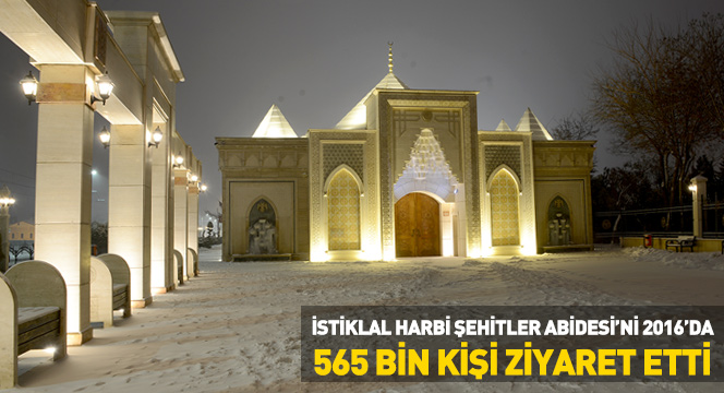 Şehitler Abidesi'ni 2016 Yılında 565 Bin Kişi Ziyaret Etti