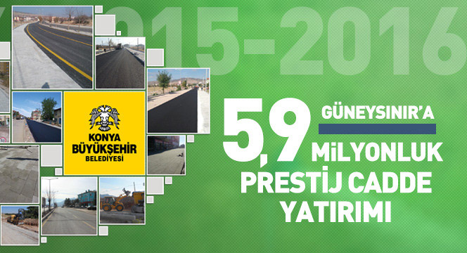 Güneysınır'a 5,9 Milyonluk Ana Cadde Yatırımı